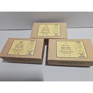 Sapone Profumato Vegetable Fragranced Soap Hand Made in Italy Goat's milk 3 Pack